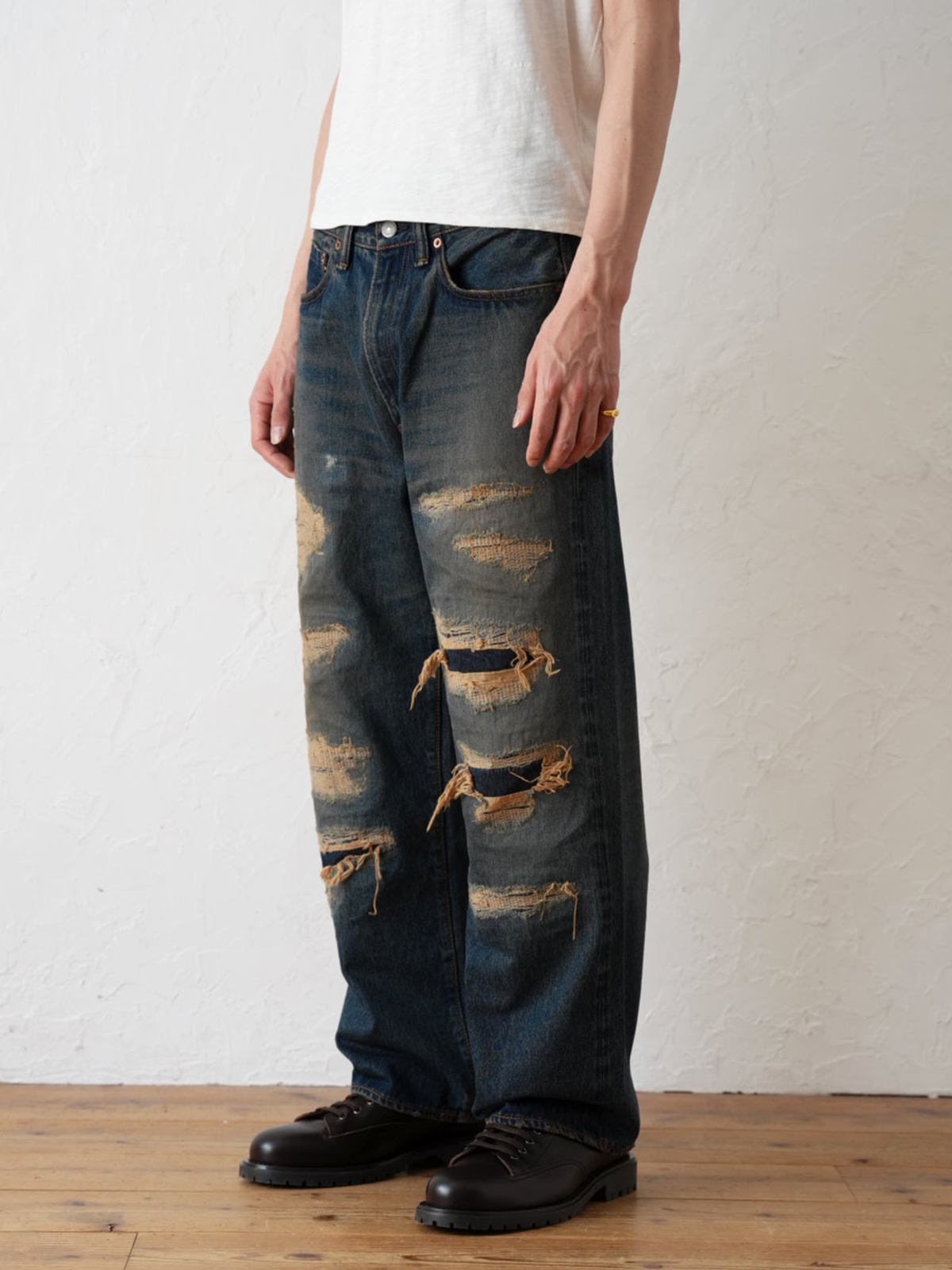Japanese Selvedge Straight Jeans – 10 Years Aged