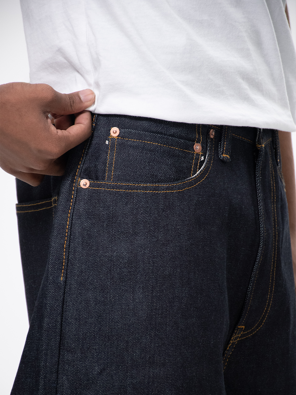Japanese Selvedge Baggy Jeans - Indigo