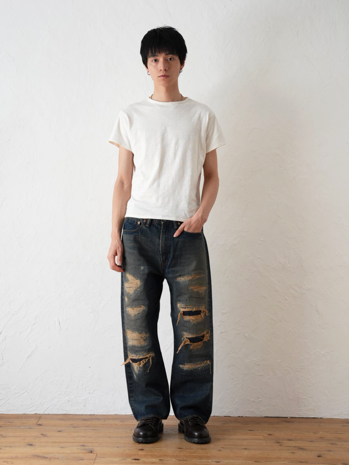 Japanese Selvedge Straight Jeans – 10 Years Aged