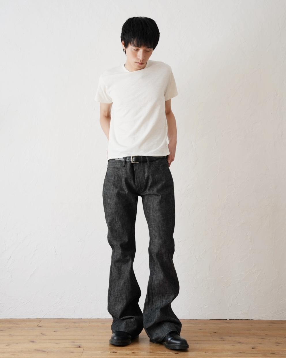 Japanese Bell Bottom Jeans – Black