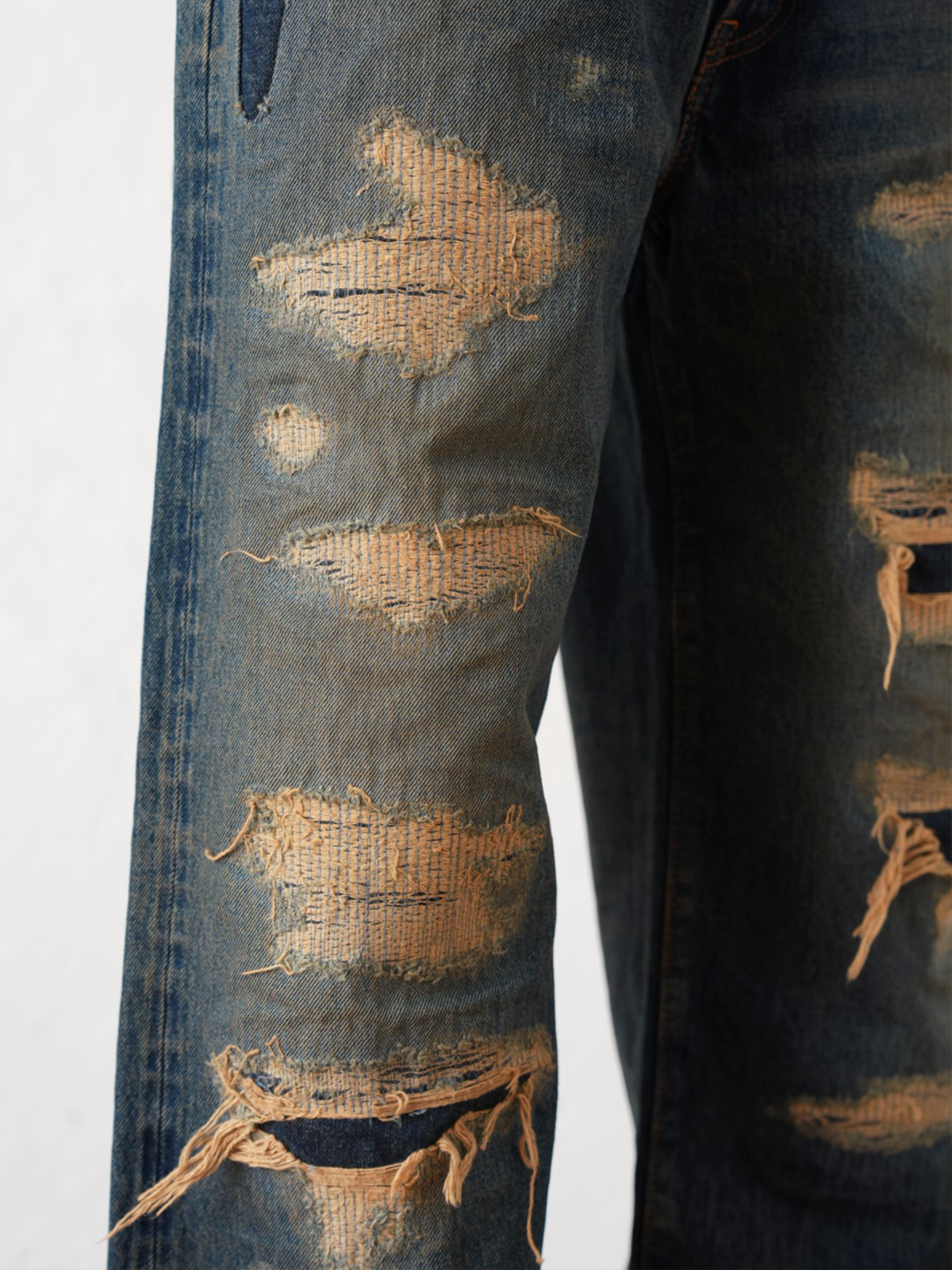 Japanese Selvedge Straight Jeans – 10 Years Aged