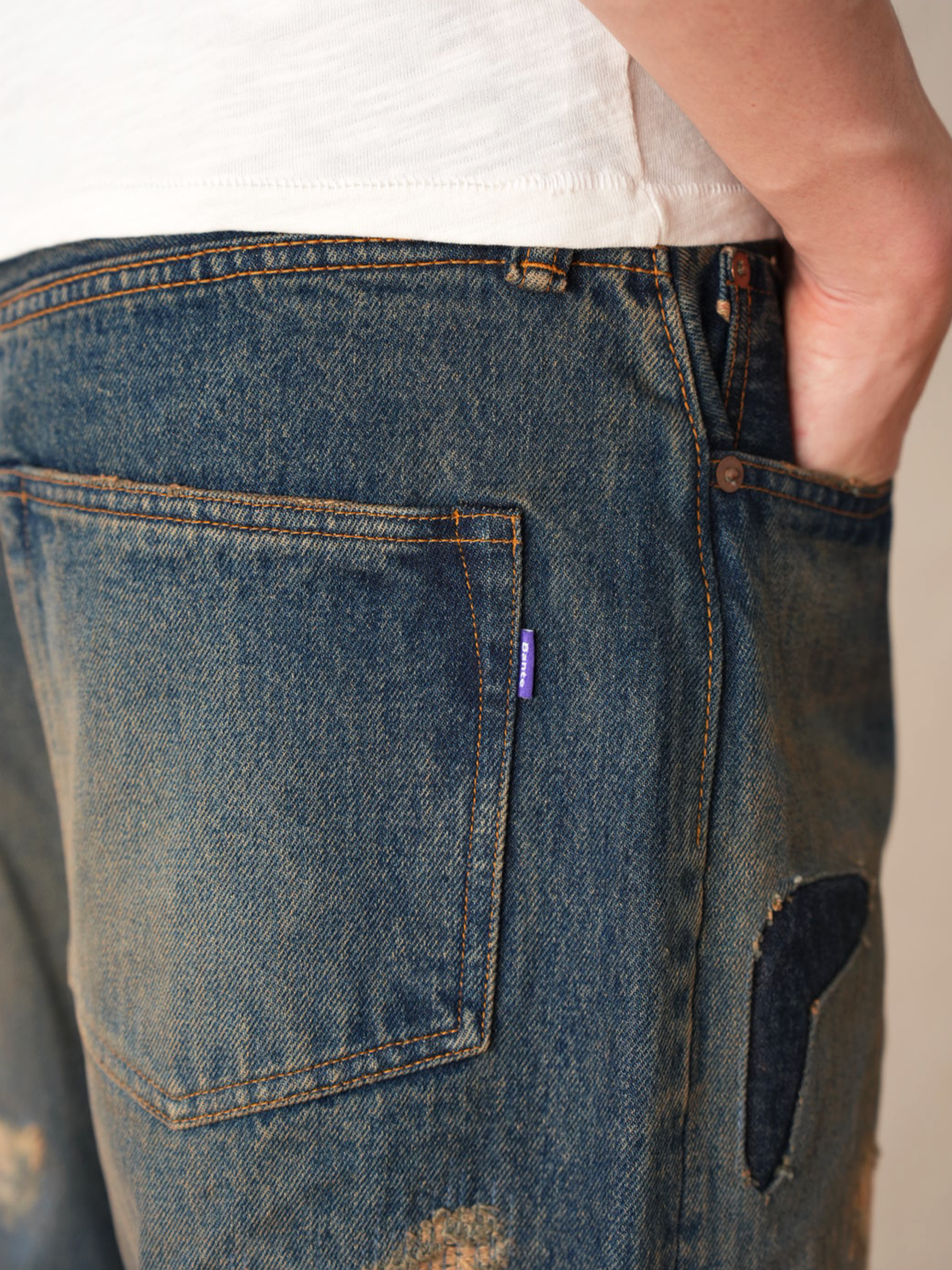 Japanese Selvedge Straight Jeans – 10 Years Aged