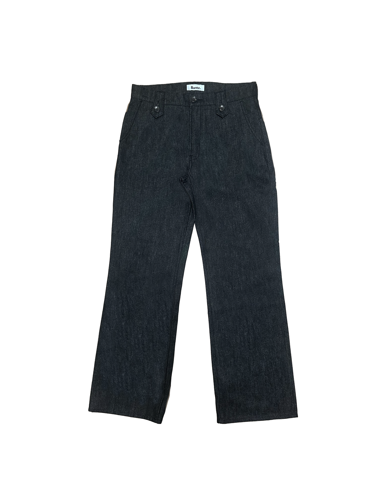 Button Flap Bootcut Jeans - Raw Black | STOCK - NOVEMBER 28, 9PM JST