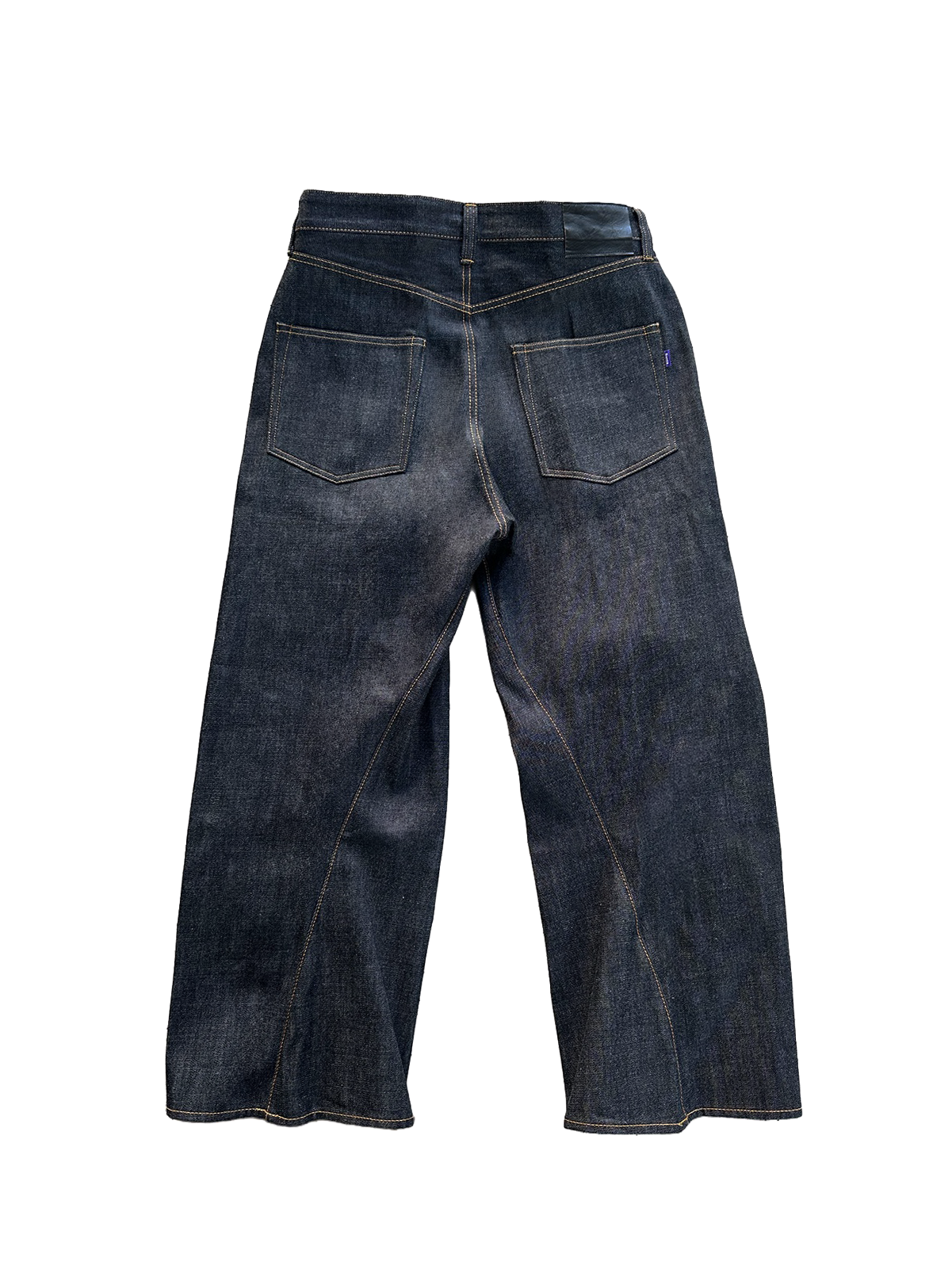 Japanese 3D Wide-Leg Jeans - Indigo
