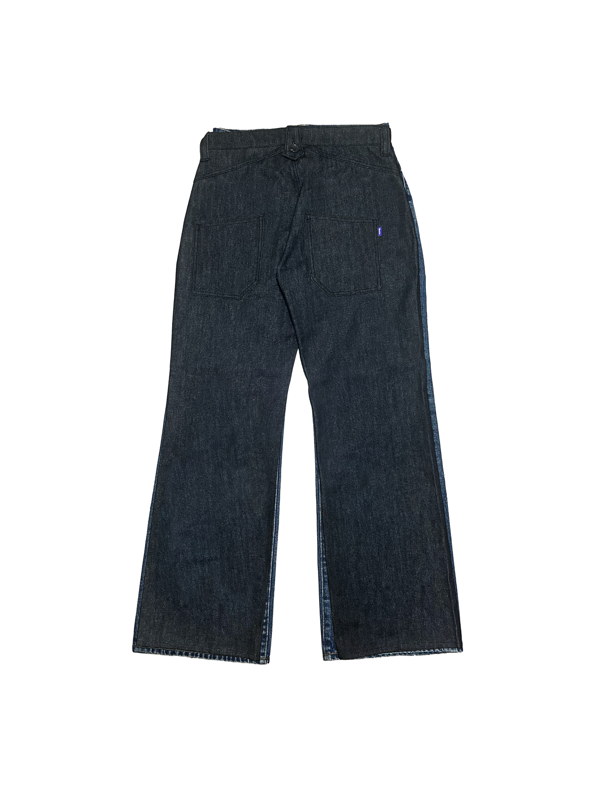 Button Flap Bootcut Jeans - Raw Black | STOCK - NOVEMBER 28, 9PM JST