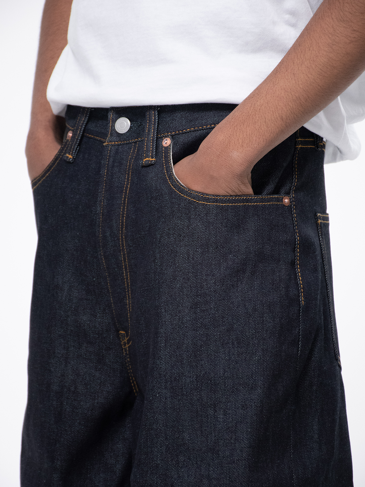 Japanese Selvedge Baggy Jeans - Indigo