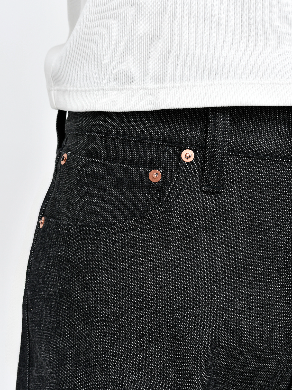 Japanese 3D Wide-Leg Jeans - Black | NewDrop Jan 17, 21:00 (JST)