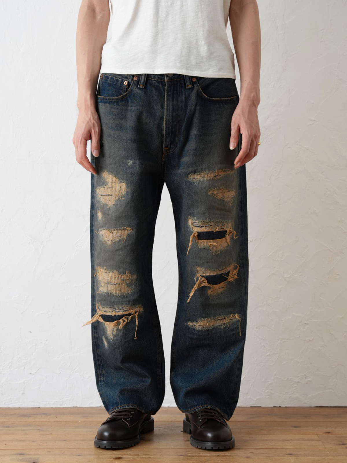 Japanese Selvedge Straight Jeans – 10 Years Aged