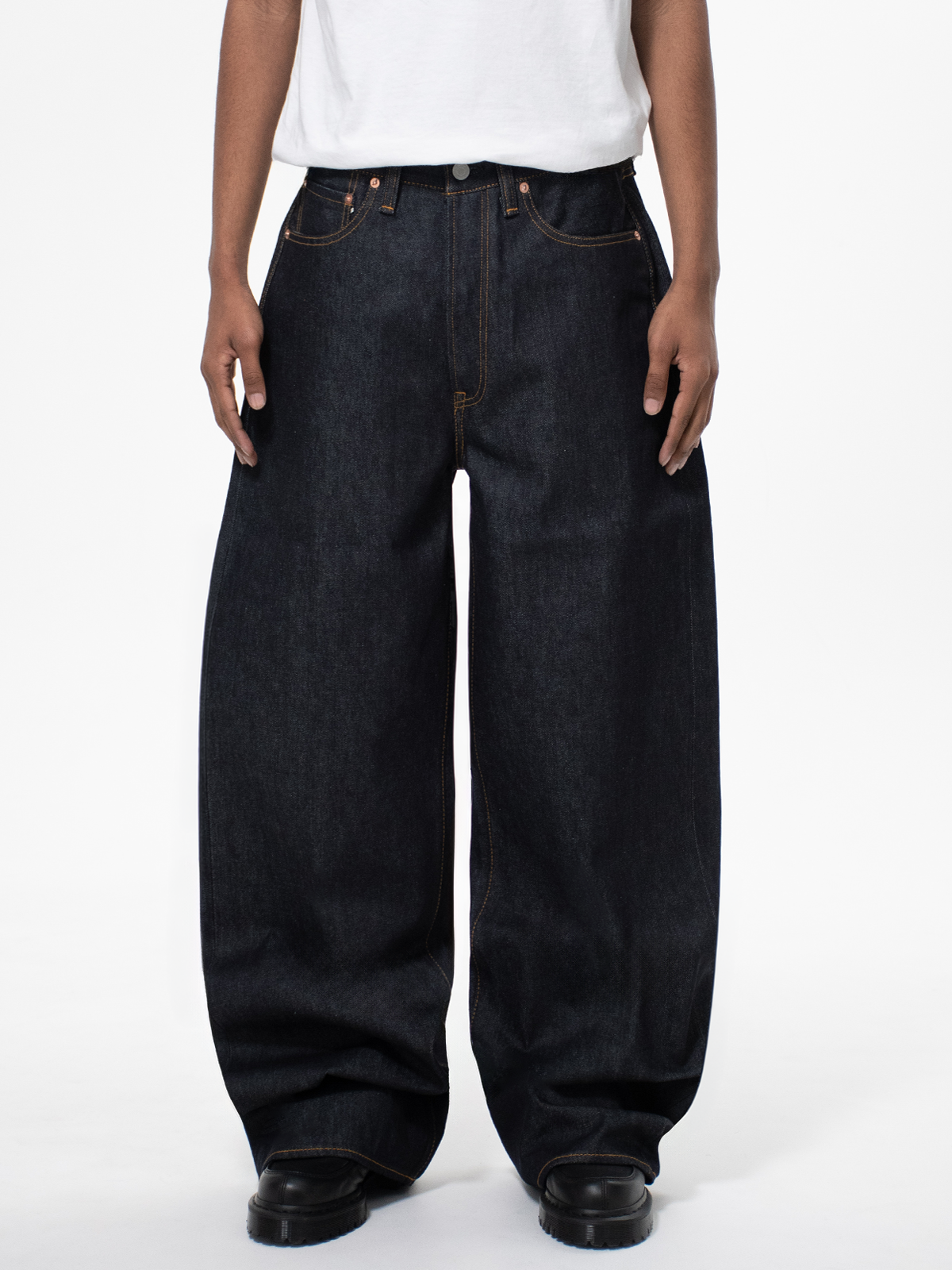 Bante Japanese selvedge buggy jeans 濃紺 Japanese Selvedge Baggy Jeans - Indigo