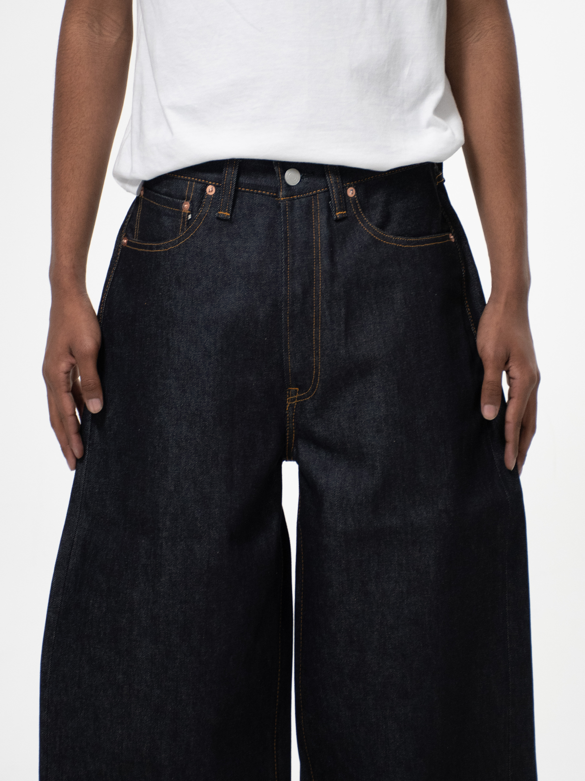 Japanese Selvedge Baggy Jeans - Indigo