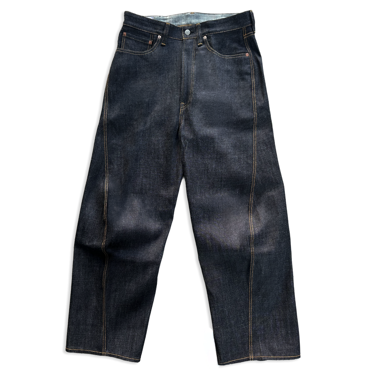 Japanese 3D Wide-Leg Jeans - Indigo