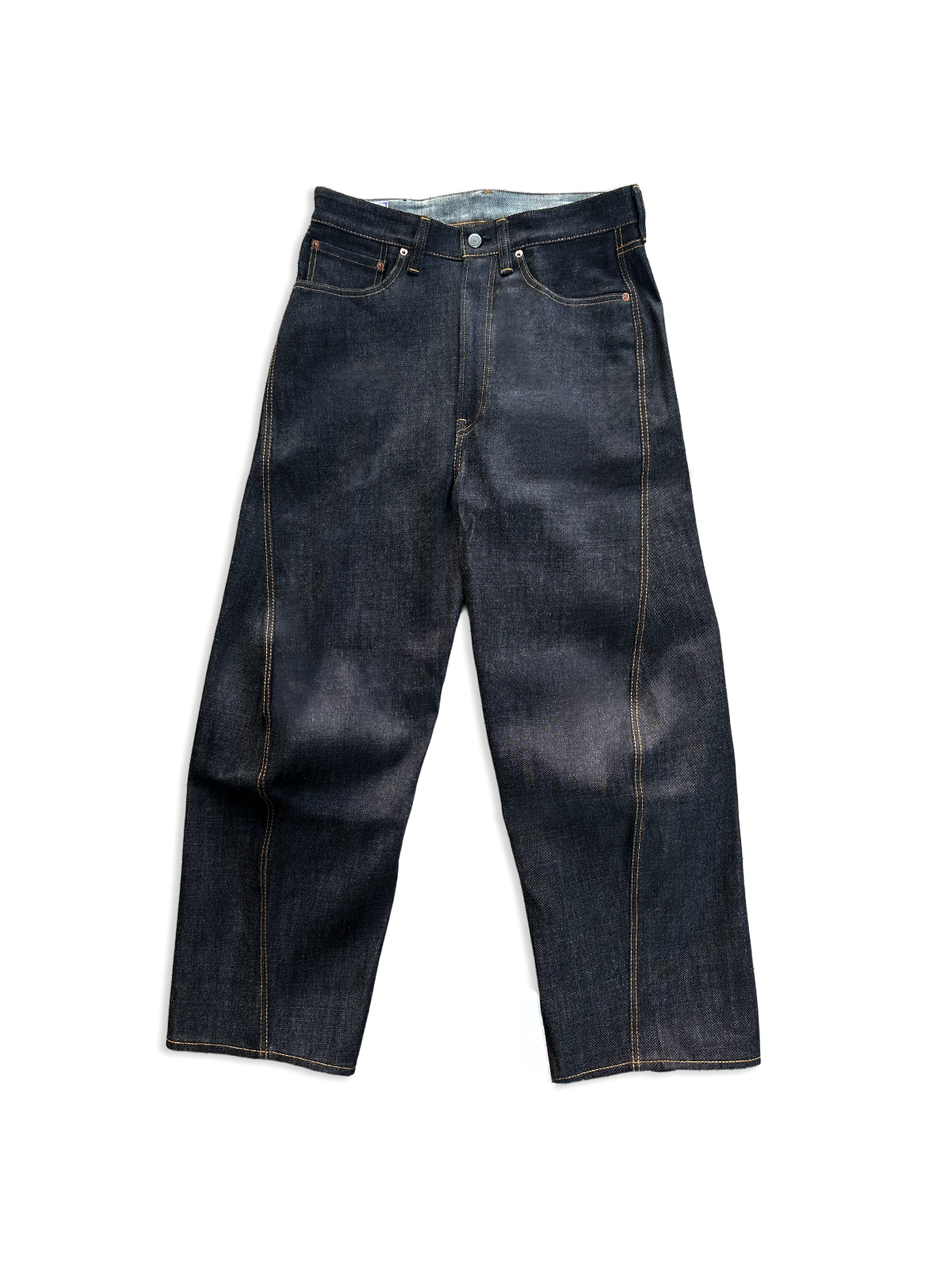 Japanese 3D Wide-Leg Jeans - Indigo