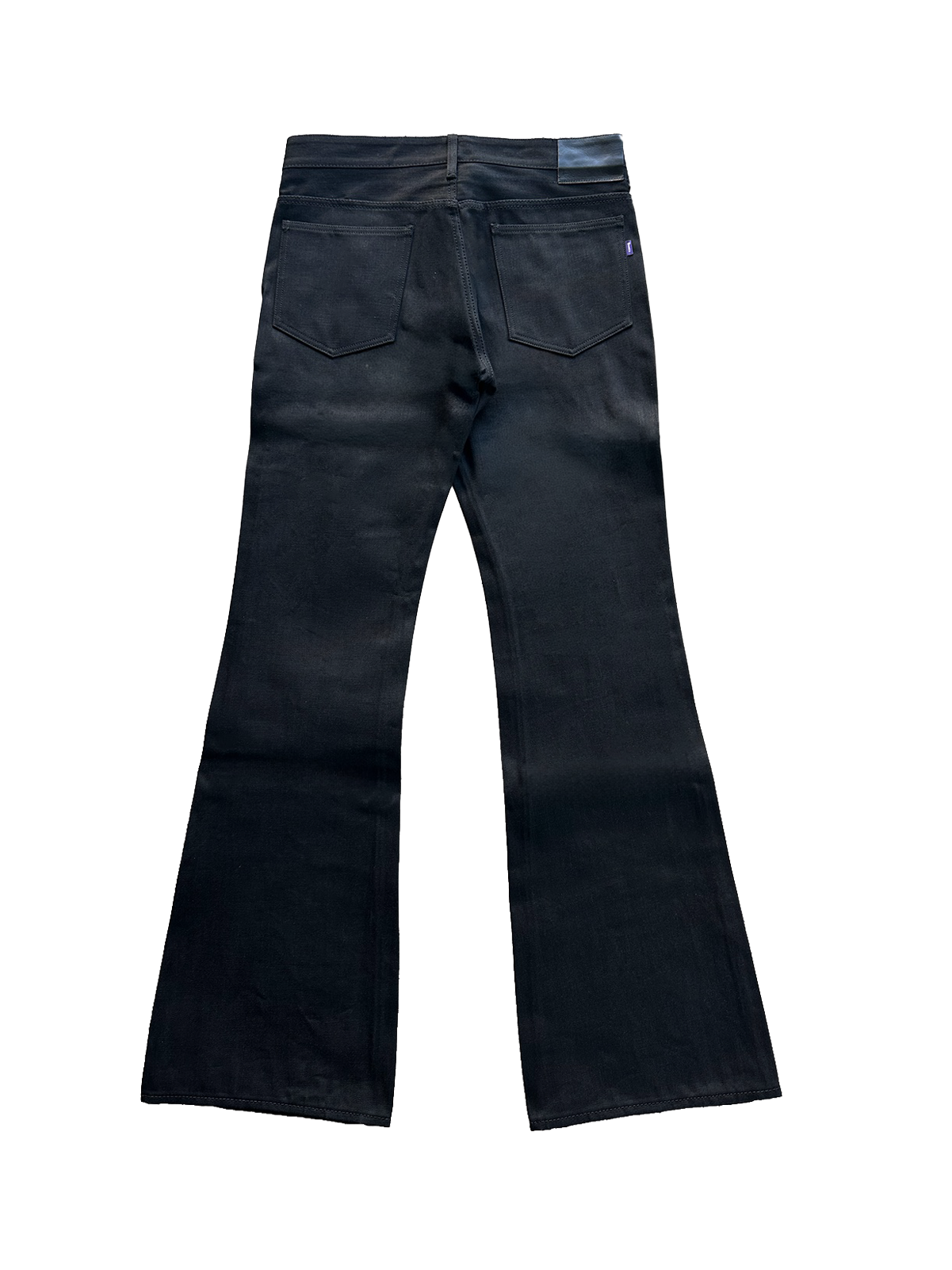 Japanese Bell Bottom Jeans – Black/Black