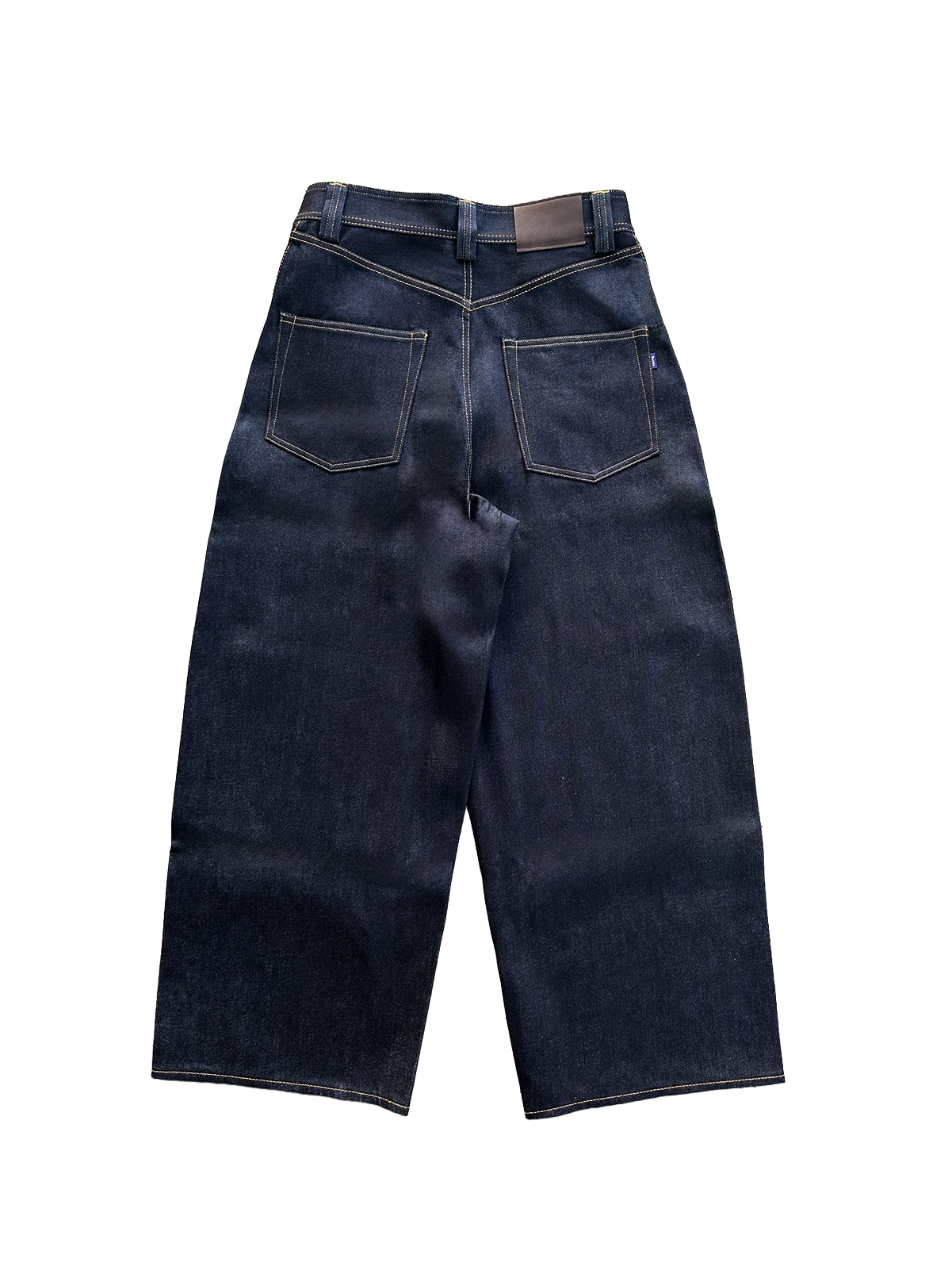 Japanese Selvedge Curved-Leg Jeans - Indigo