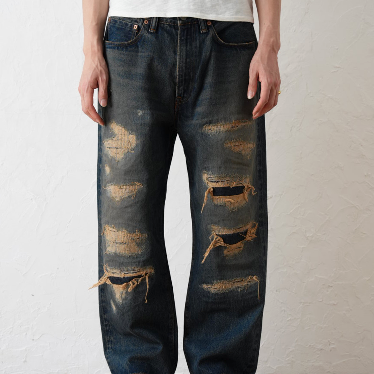 Japanese Selvedge Straight Jeans – 10 Years Aged