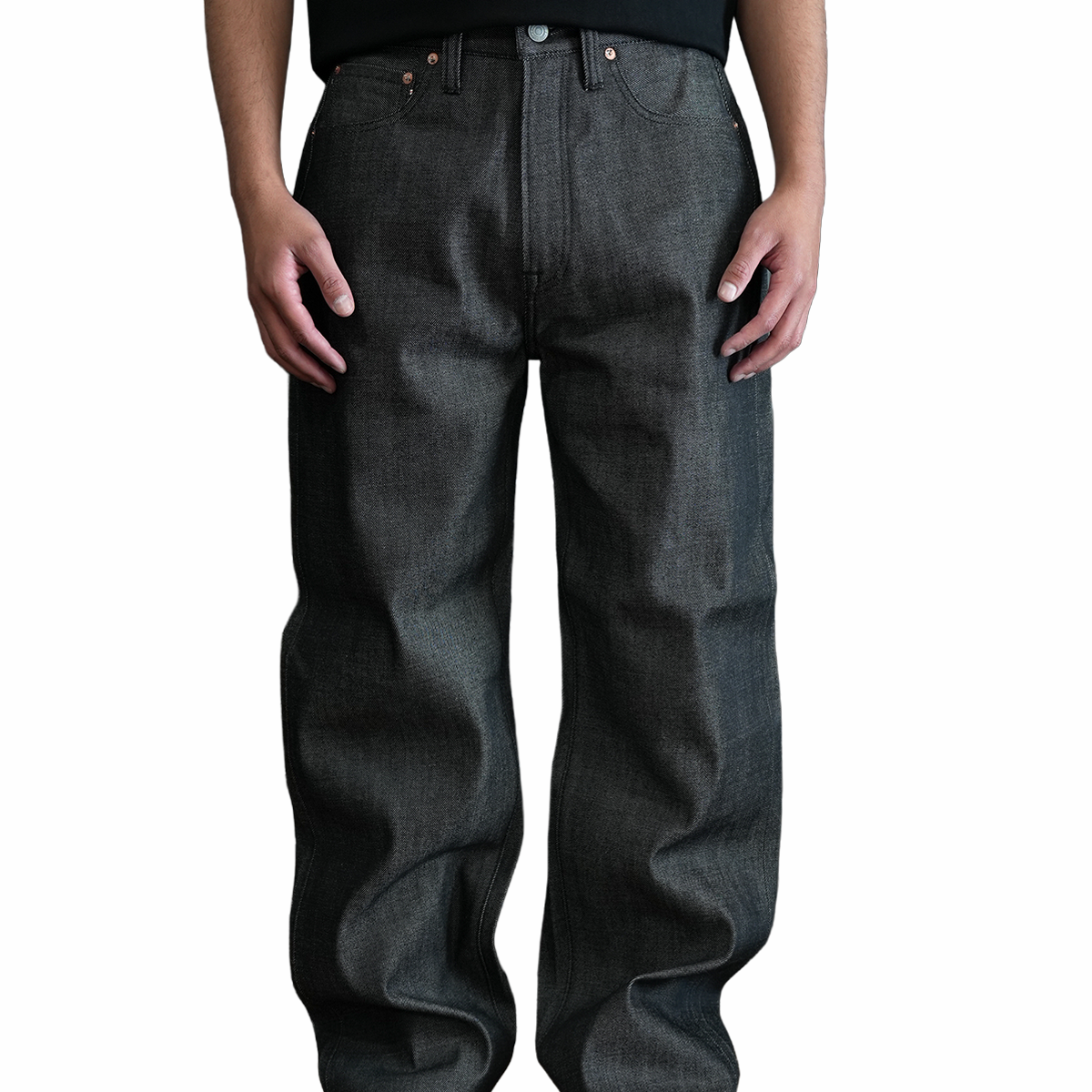 Japanese Selvedge Straight Jeans - Black