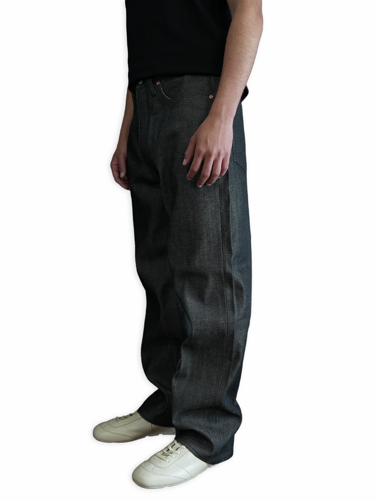 Japanese Selvedge Straight Jeans - Black | NewDrop - April 25, 9:00 PM (JST)